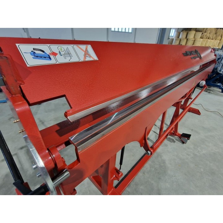 Abkantbank RED PLUS 3m mit Fußpedal, Rollenschere, Biegemaschine