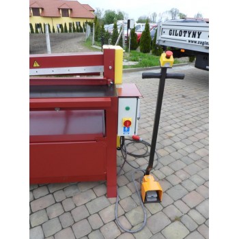 Hydraulische Tafelschere, Schlagschere, Guilllotine Prod-Masz, Blechschere 1,5m